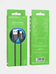 Черный кабель BOROFONE BX87 для iPhone и Android, Micro-USB / Type-C / Lightning, в тканевой оплетке