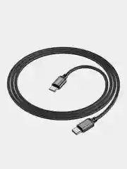 Черный кабель BOROFONE BX87 для iPhone и Android, Micro-USB / Type-C / Lightning, в тканевой оплетке