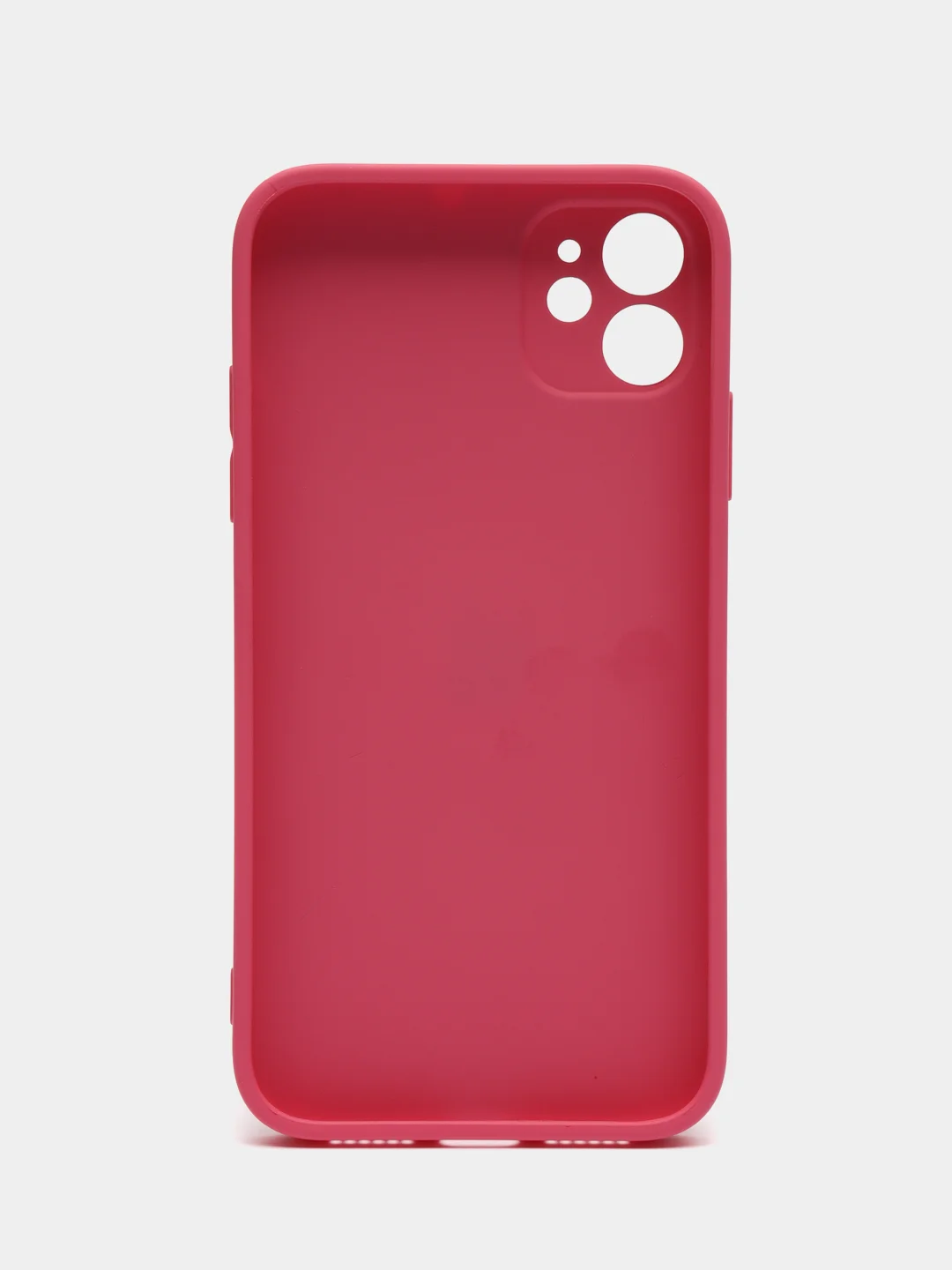 Розовый чехол для iPhone 11, силиконовый, со стеклянной панелью