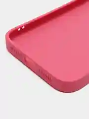 Розовый чехол для iPhone 11, силиконовый, со стеклянной панелью