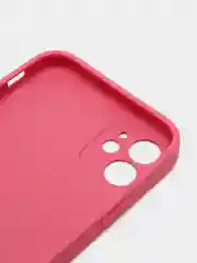 Розовый чехол для iPhone 11, силиконовый, со стеклянной панелью