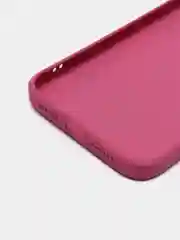 Фуксия чехол для iPhone 11, силиконовый, со стеклянной панелью