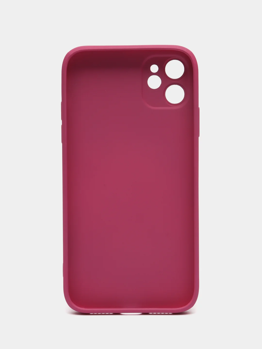 Фуксия чехол для iPhone 11, силиконовый, со стеклянной панелью