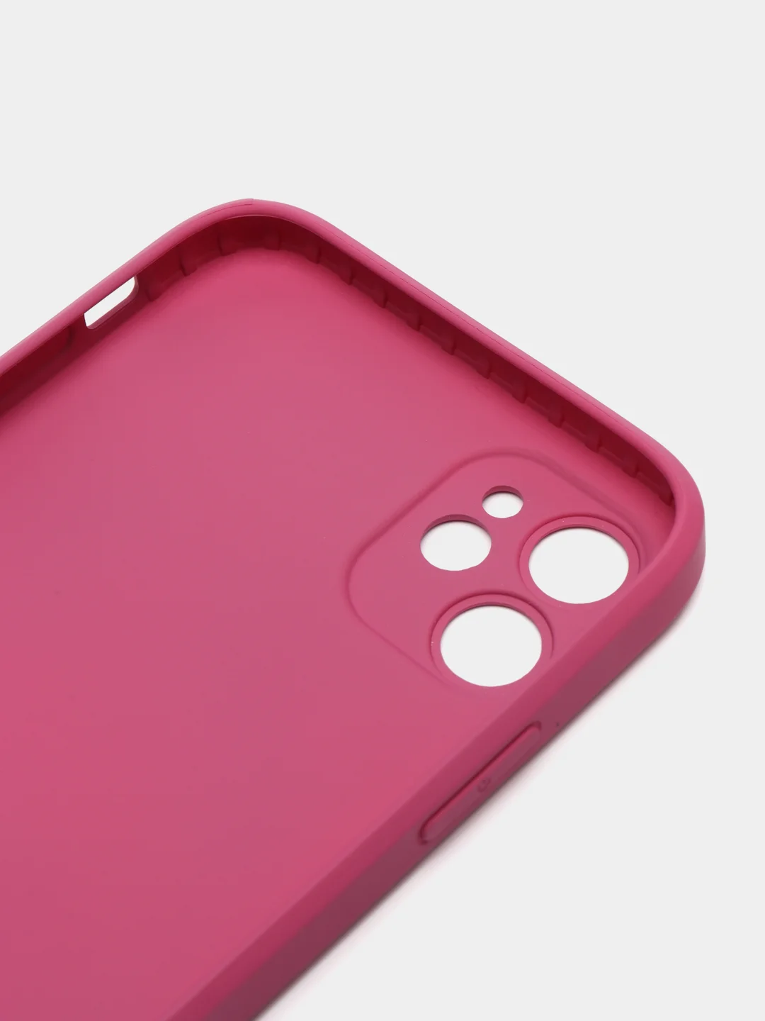 Фуксия чехол для iPhone 11, силиконовый, со стеклянной панелью