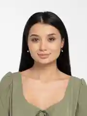 Серебряный серьги "Капли"