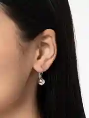 Серебряный серьги "Капли"