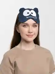 Синий меланж маска для сна, маска на глаза для сна, маска на глаза охлаждающая с гелевой подушкой