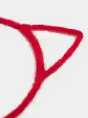 Бордовый ободок Ушки / Ободок Кошачьи ушки / Пушистый ободок