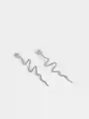 Серьги с фионитами Snakes