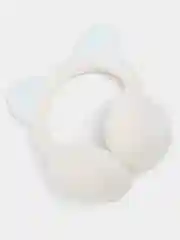 Белый наушники детские меховые / Наушники зимние с мехом, теплые