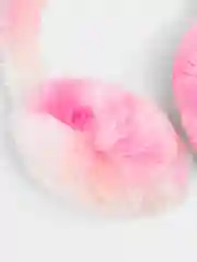 Розовый меховые наушники, детские