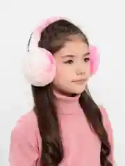 Розовый меховые наушники, детские