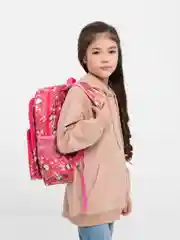 Коралловый детский рюкзак Hello Kitty (Хеллоу Китти), школьный