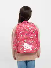 Коралловый детский рюкзак Hello Kitty (Хеллоу Китти), школьный