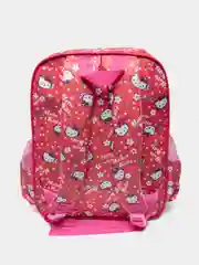 Коралловый детский рюкзак Hello Kitty (Хеллоу Китти), школьный