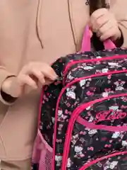 Розовый детский рюкзак Hello Kitty (Хеллоу Китти), школьный