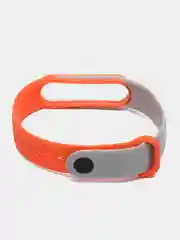 Оранжевый ремешок силиконовый для Xiaomi Mi Band 5, Mi Band 6