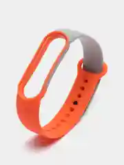 Оранжевый ремешок силиконовый для Xiaomi Mi Band 5, Mi Band 6