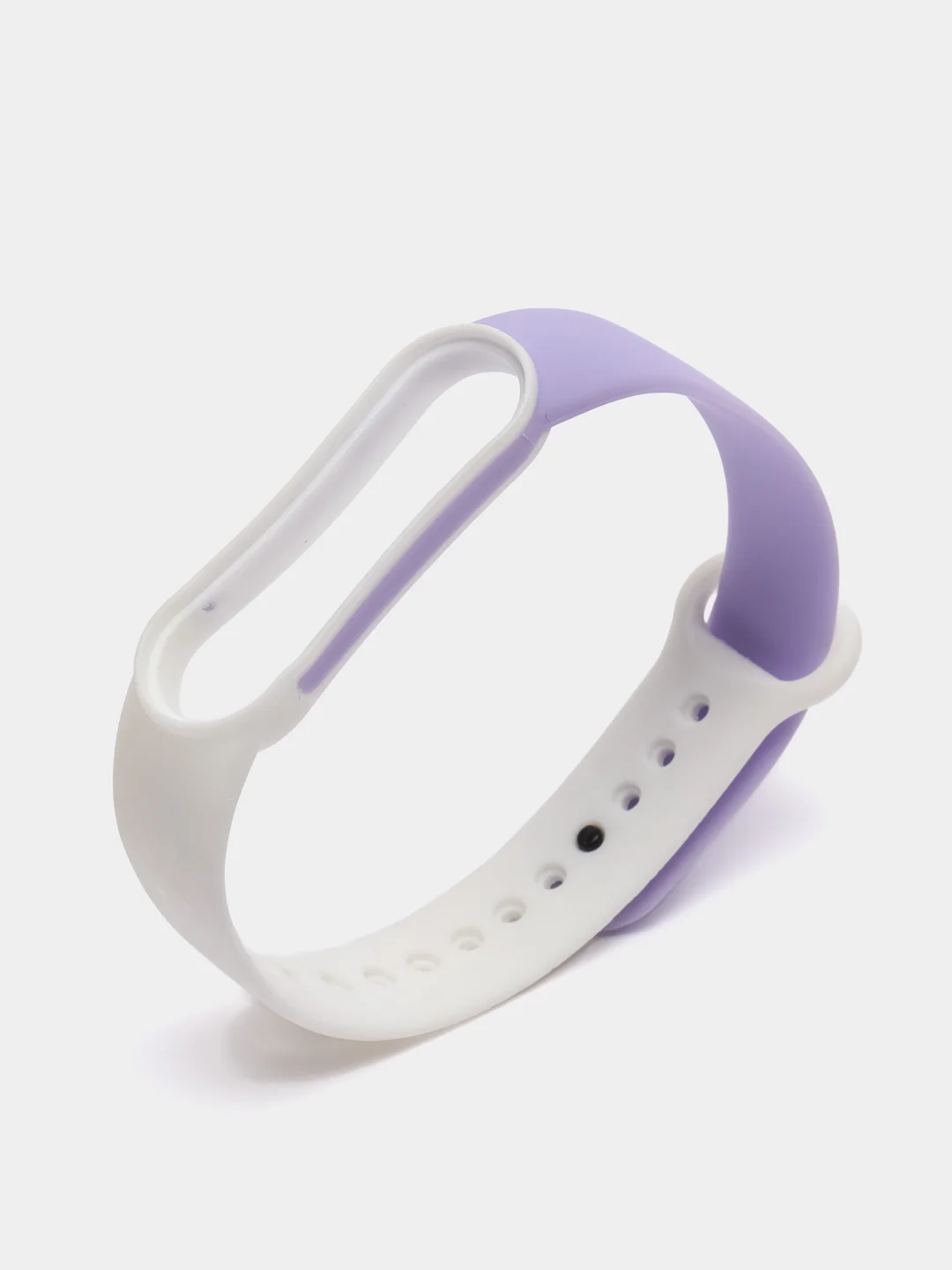 Белый ремешок силиконовый для Xiaomi Mi Band 5, Mi Band 6