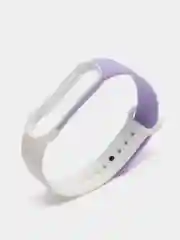 Белый ремешок силиконовый для Xiaomi Mi Band 5, Mi Band 6