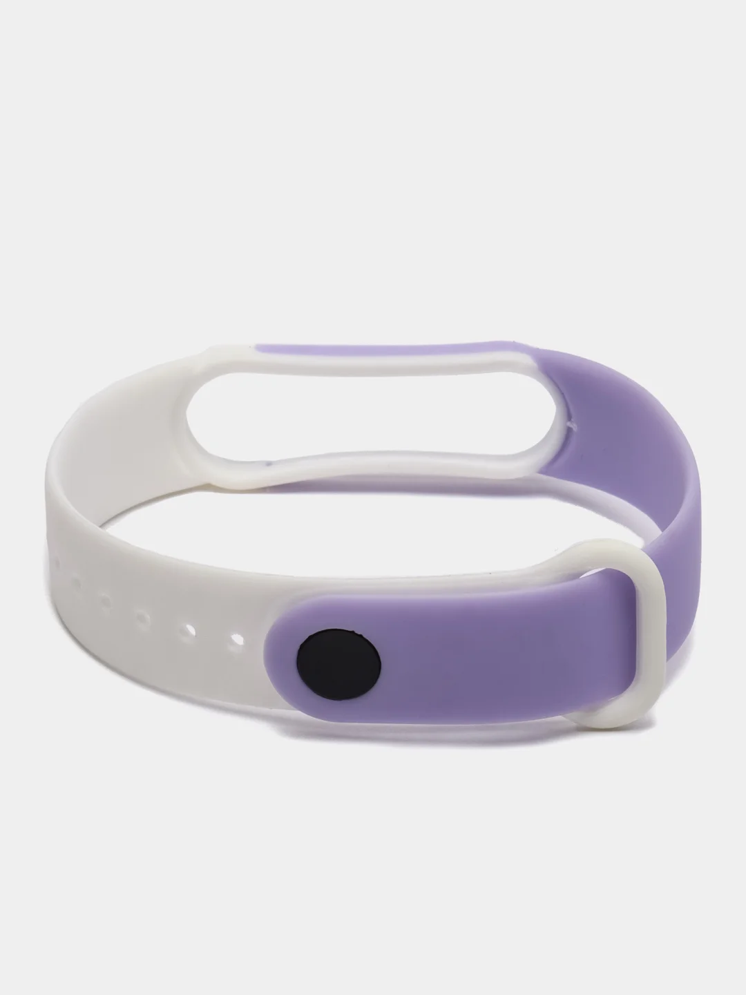 Белый ремешок силиконовый для Xiaomi Mi Band 5, Mi Band 6
