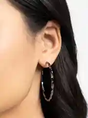 Черный серьги