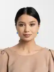 Синий серьги