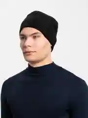 Черный шапка флисовая унисекс