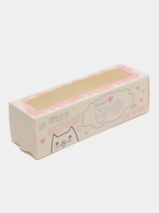 Коробка для макарун "Для хорошего настроения", 5.5 х 18 х 5.5 см