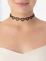 Серый меланж чокер на шею / украшение на шею