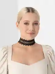 Серебряный чокер на шею / украшение на шею