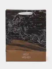 Пакет подарочный "Best Wishes", 18 х 23 х 10 см