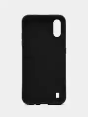 Красный чехол для Samsung A01, под кожу, силиконовый