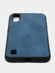 Красный чехол для Samsung A01, под кожу, силиконовый