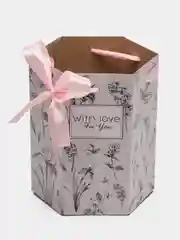 Переноска складная With love for you, в форме шестигранника, 17 х 14,8 х 19,5 см