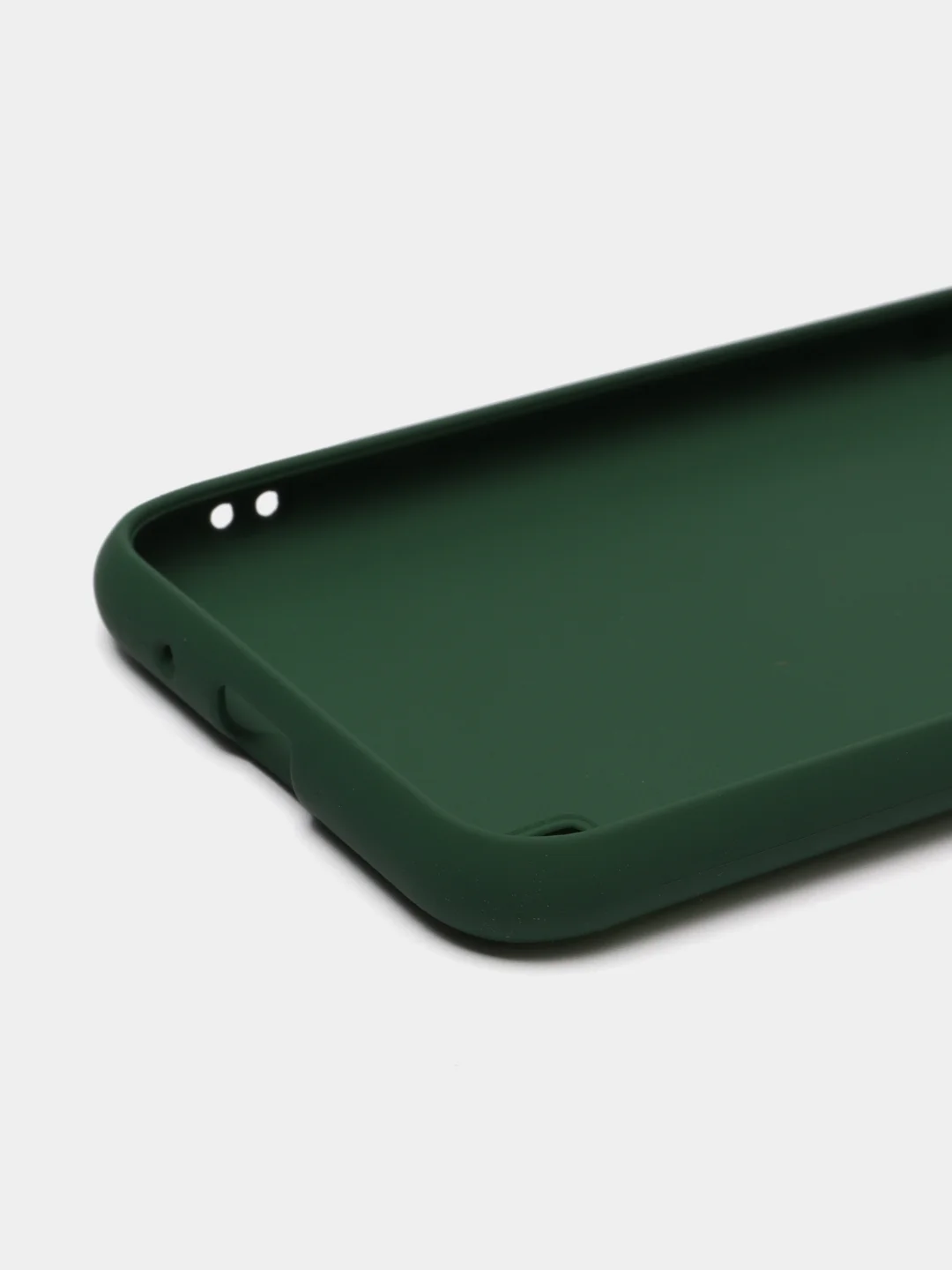 Зеленый чехол Silicone Case для Samsung A01, силиконовый