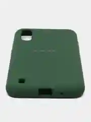 Зеленый чехол Silicone Case для Samsung A01, силиконовый