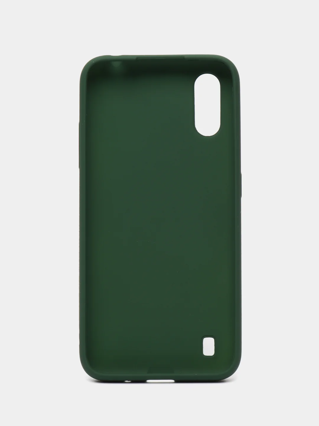 Зеленый чехол Silicone Case для Samsung A01, силиконовый