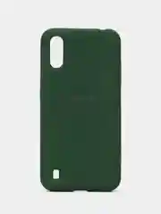 Зеленый чехол Silicone Case для Samsung A01, силиконовый