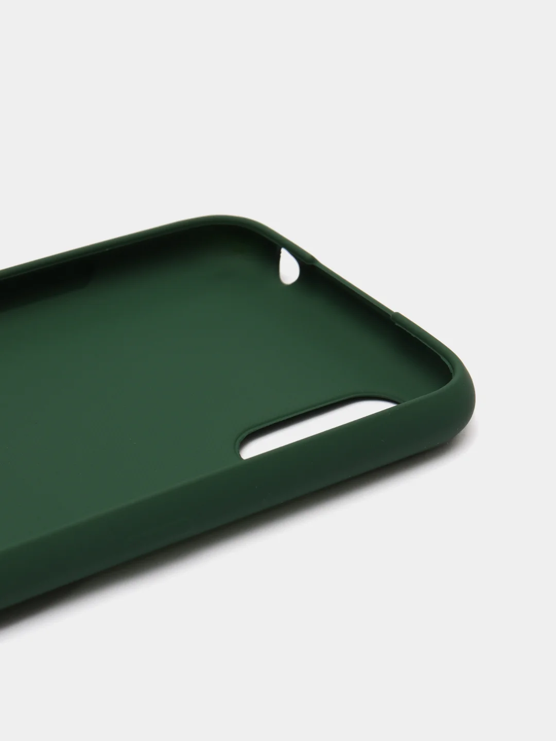 Зеленый чехол Silicone Case для Samsung A01, силиконовый