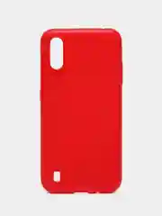 Красный чехол для Samsung A01 силиконовый ROCK