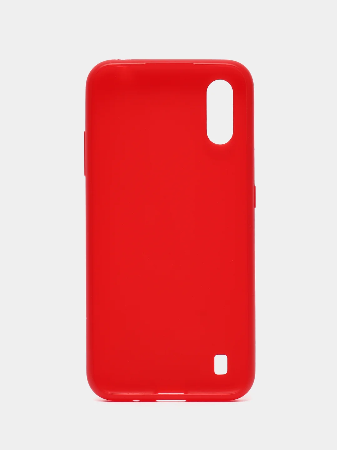 Красный чехол для Samsung A01 силиконовый ROCK