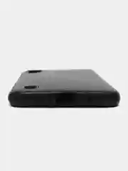Черный чехол для Samsung A01, под кожу, силиконовый