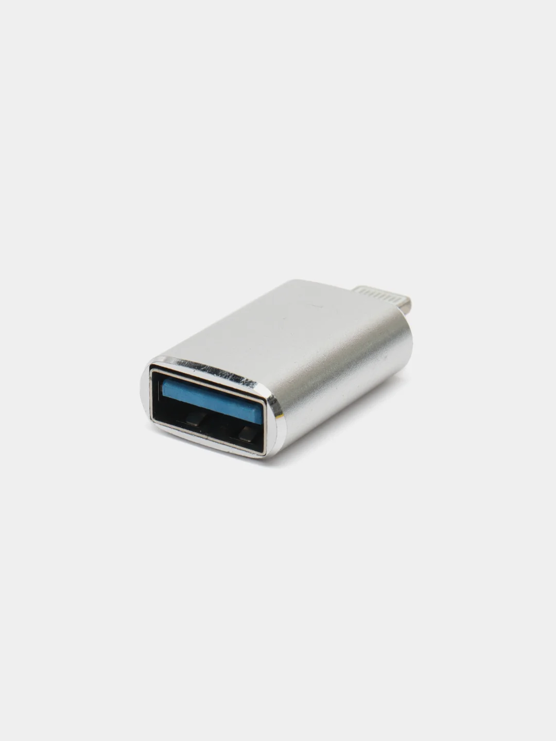 Серый металлик otg переходник Lightning-USB 2.0/3.0