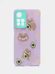 Аметистовый чехол Xiaomi Redmi Note 11 Pro China 11 Pro Max, Редми Нот 11 Про силиконовый, с рисунком