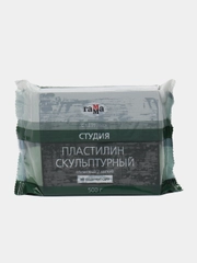 Пластилин скульптурный Гамма "Студия", оливковый, мягкий, 500г, пакет