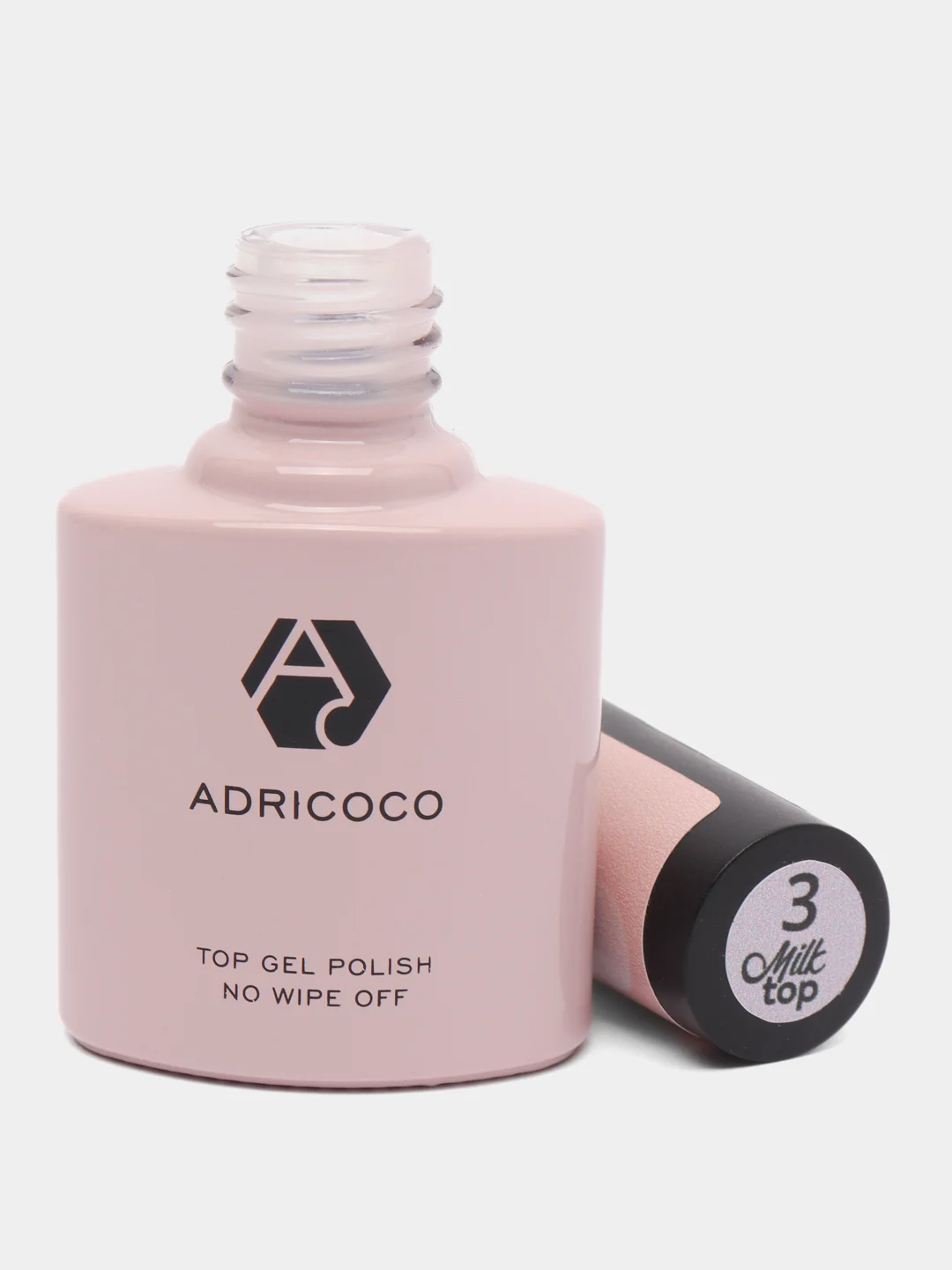 Камуфлирующий топ для гель-лака Milk top Adricoco, 8 мл