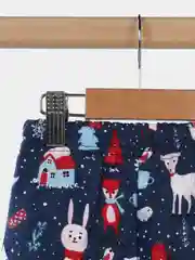 Индиго штаны на манжете для малыша