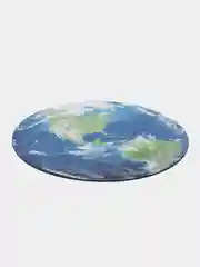 Синий круглый коврик для мыши Планеты, Космос