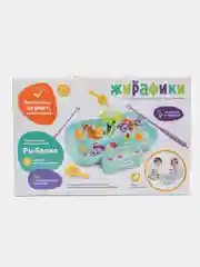Голубой развивающая игрушка "Рыбалка": течение, музыка, свет, магнит. и крючок. удочки
